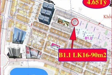 Bán Liền kề 91.34 m<sup>2</sup> phân khu B1.1 lô LK16 Khu Đô Thị Thanh Hà Cienco 5 - Mường Thanh